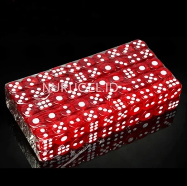 Dadu Warna Colored Dice Die Acrylic 19mm x 19mm x 19mm