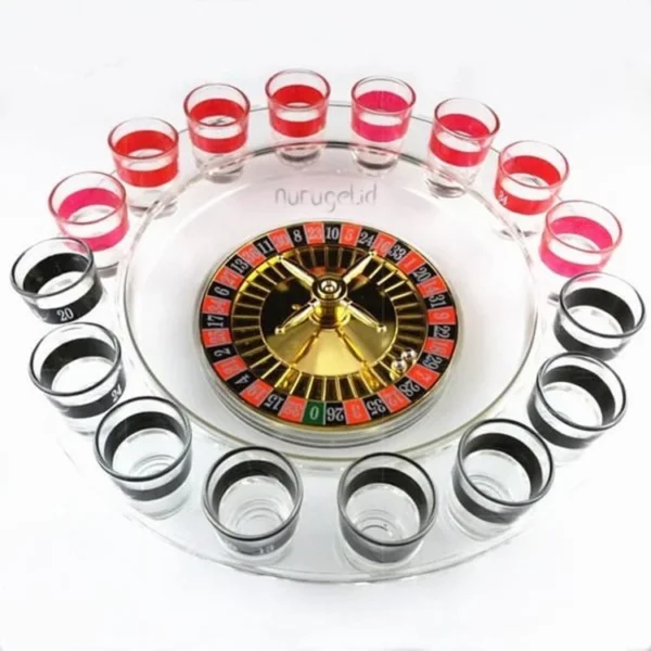 Drinking Roulette Set Party Game Permainan Rolet Pesta Minum