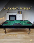 Texas Holdem Poker Playmat Kasino 180cm x 90cm Premium Mat