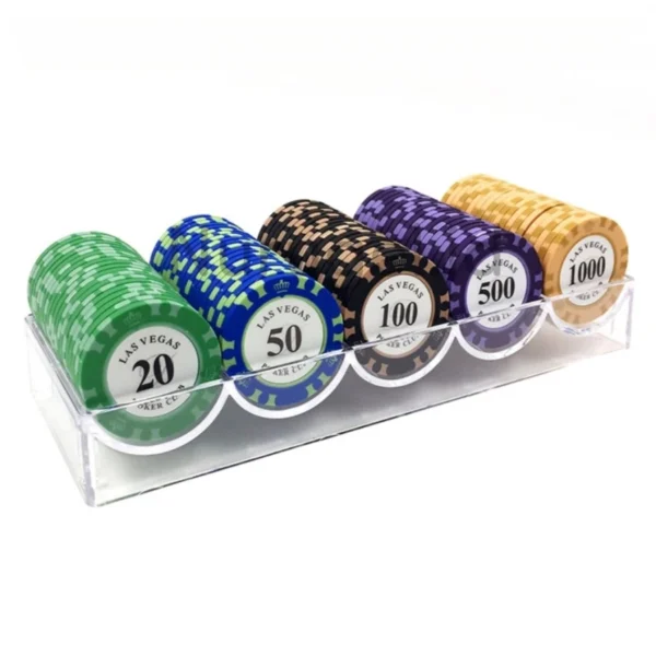 Texas Holdem Poker Set 100 pcs Clay Coin Type A