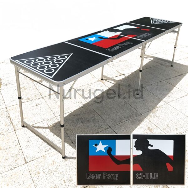 Beer Pong Table Foldable / Meja Lipat Beer Pong - LED