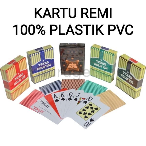 Remi Playing card Plastic Waterproof STANDARD INDEX