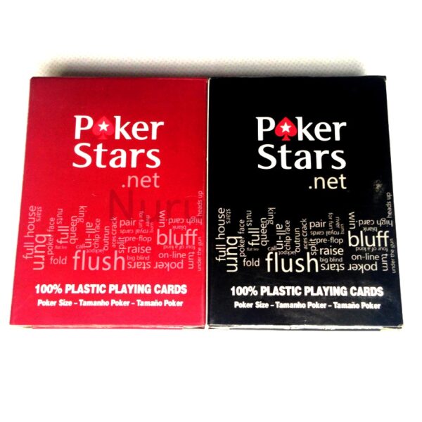 Remi Playing card Poker Stars Plastik Waterproof