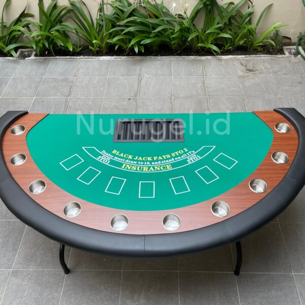 Meja Lipat Blackjack Casino 213cm x 106cm