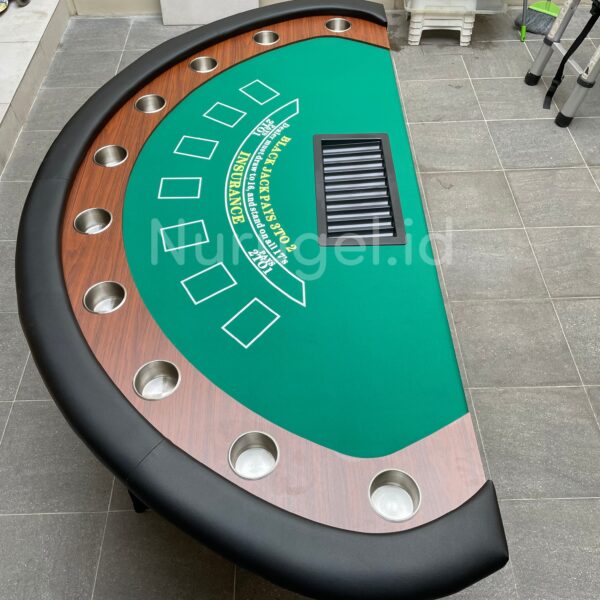 Meja Lipat Blackjack Casino 213cm x 106cm