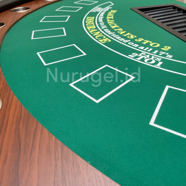 Meja Lipat Blackjack Casino 213cm x 106cm