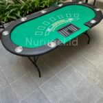 Meja Lipat Blackjack Casino 213cm x 106cm Kasino Foldable Table