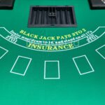 Meja Lipat Blackjack Casino 213cm x 106cm Kasino Foldable Table