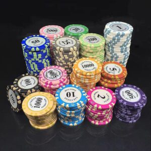 25 pcs Clay Coin Poker Chips Type A