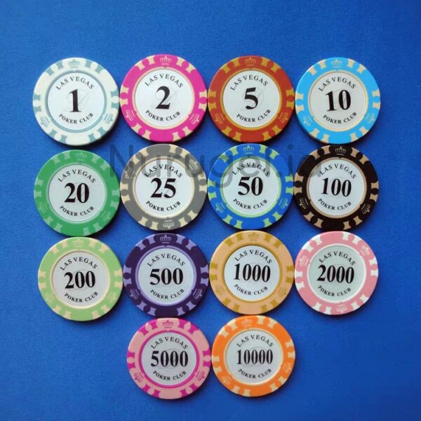 Texas Holdem Poker Set 100 pcs Clay Coin Type A