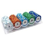 Texas Holdem Poker Set 100 pcs Clay Coin Type A