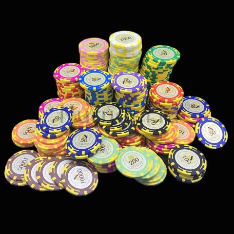 25 pcs Clay Coin Poker Chips Type C