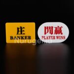 Baccarat Token Banker Player Button Set Casino