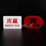 Baccarat Token Banker Player Button Set Casino