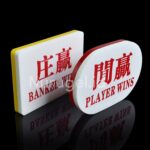 Baccarat Token Banker Player Button Set Casino