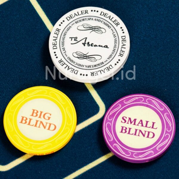 Poker Button Blind Set Ceramic Coin Koin Blinds Texas Holdem Kasino