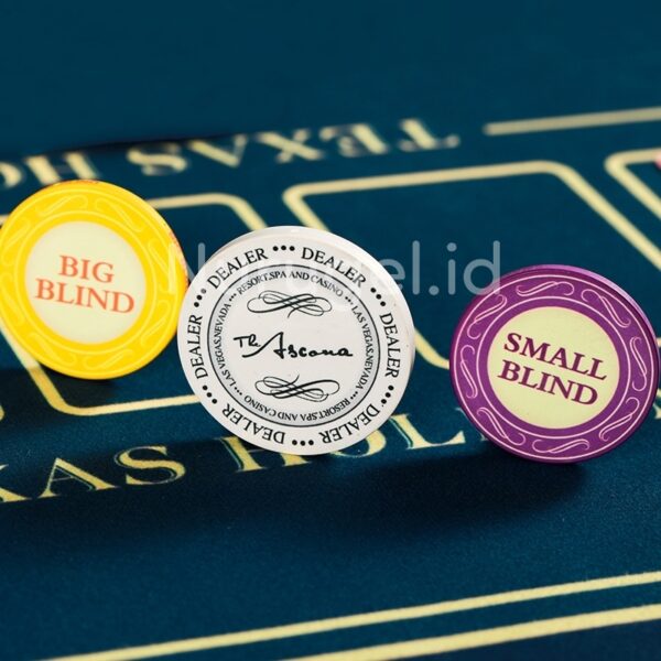 Poker Button Blind Set Ceramic Coin Koin Blinds Texas Holdem Kasino