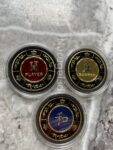 Baccarat Token Button Set Banker Player Tie Casino Coin Koin