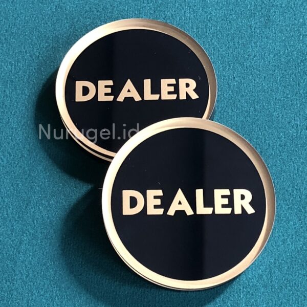 Poker DEALER ALL IN Button Set Koin Kasino Texas Holdem