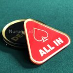 Poker DEALER ALL IN Button Set Koin Kasino Texas Holdem