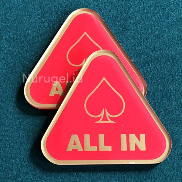 Poker DEALER ALL IN Button Set Koin Kasino Texas Holdem