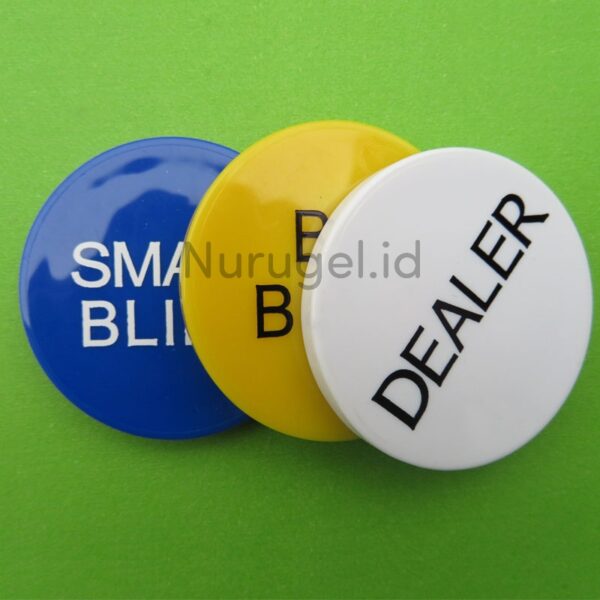 Poker Button Blind Set Coin Koin Blinds Texas Holdem