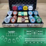 Premium Poker Clay Coin Set 200 pcs Coin + Standard Play mat