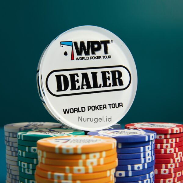 Poker DEALER ALL IN Button Set WPT Series Koin Kasino Texas Holdem