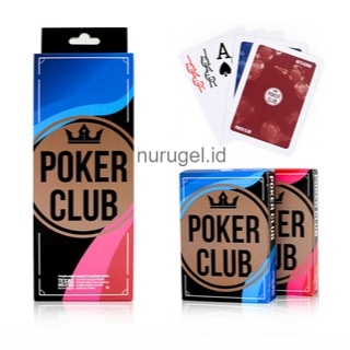 Remi Playing Card Poker Club Plastik Waterproof