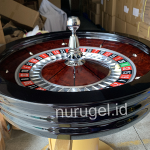 Premium Solid Wood Roulette Wheel 32 Inch Casino Grade Meja Rolet