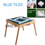 Mahjong 麻將 Set + Meja Lipat Koper Papan + Tas Mahyong Maciok