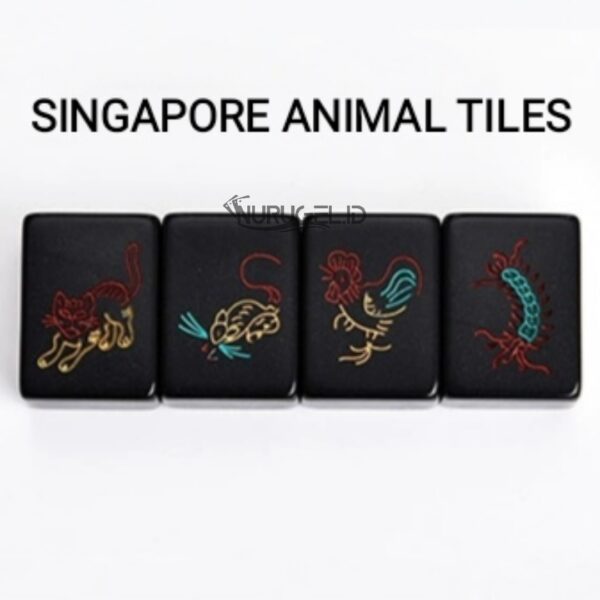 Singapore Malaysia Mahjong 麻将 Premium Superior Quality Complete Set - MY 3 Color Tile