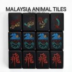 Singapore Malaysia Mahjong 麻将 Premium Superior Quality Complete Set - MY 3 Color Tile