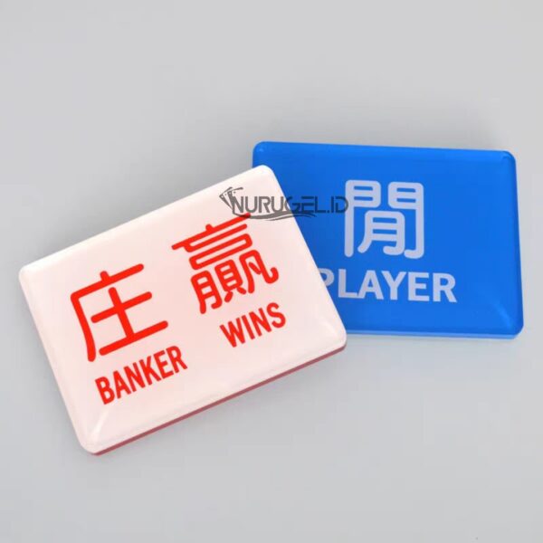 Baccarat Banker Player Button Set Casino