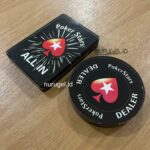 POKERSTARS Dealer All In Button Set Poker Texas Holdem