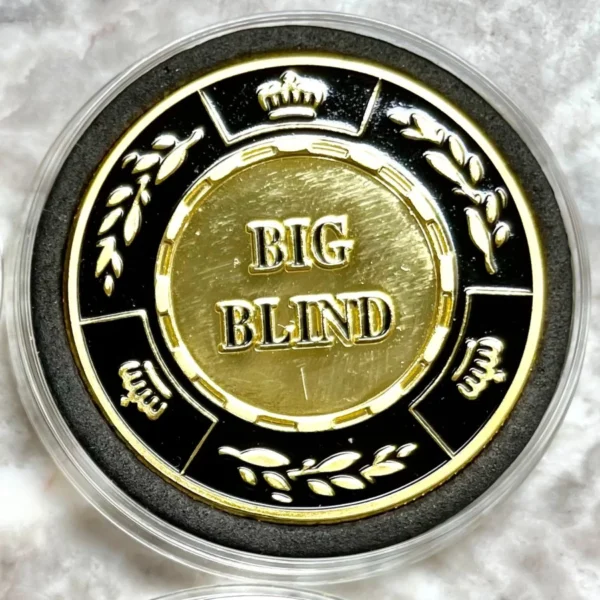 Poker Texas Holdem Button Blind Single Pcs Coin Koin Blinds Kasino