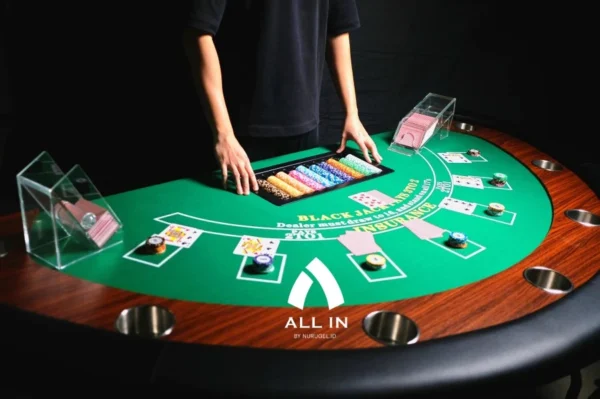 Meja Lipat Blackjack Casino 213cm x 106cm