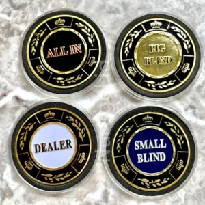 Poker Texas Holdem Button Blinds Set Coin Koin Blind Kasino