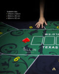 Texas Holdem Poker Playmat Kasino 180cm x 90cm Premium Mat