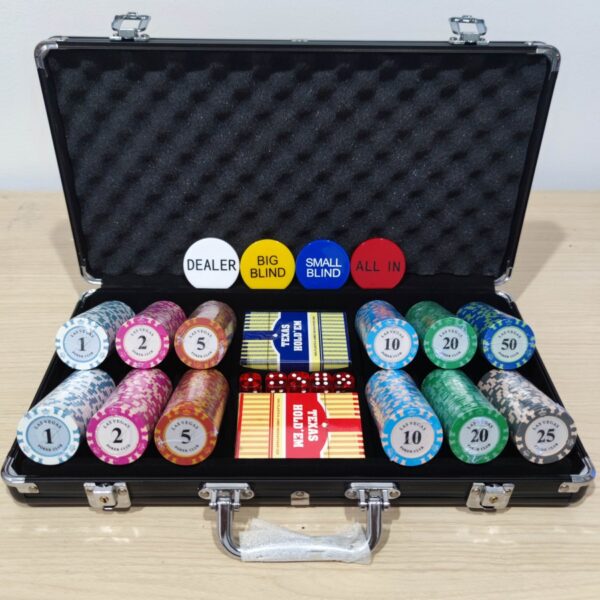 Premium Poker Clay Coin Set 300 pcs Coin + Standard Play mat