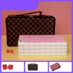 Mahjong 麻將 Set + Karpet + Chips + Tas Mahyong Maciok