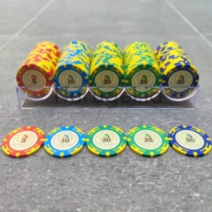 Texas Holdem Poker Set 100 pcs Clay Coin Type C