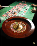 Premium Wooden Roulette Wheel 20 Inch Casino Grade Bundling set with Premium Roulette Mat