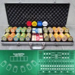 Premium Poker Clay Coin Set 500 pcs Coin + Standard Play mat