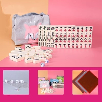 Mahjong 麻將 Set + Karpet + Tas Mahyong Maciok