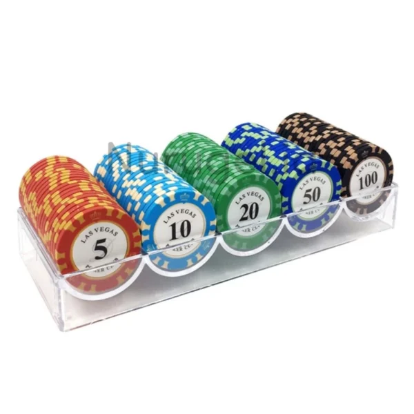 Texas Holdem Poker Set 100 pcs Clay Coin Type A