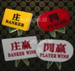 Baccarat Token Banker Player Button Set Casino