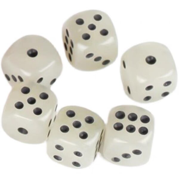 Dadu Glow In The Dark Dice Die Resin 14mm x 14mm x 14mm