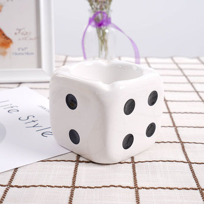 Asbak Rokok Keramik Dadu Unik Ceramic Ash Tray Unique Dice