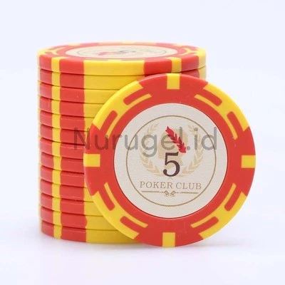 25 pcs Clay Coin Poker Chips Type C